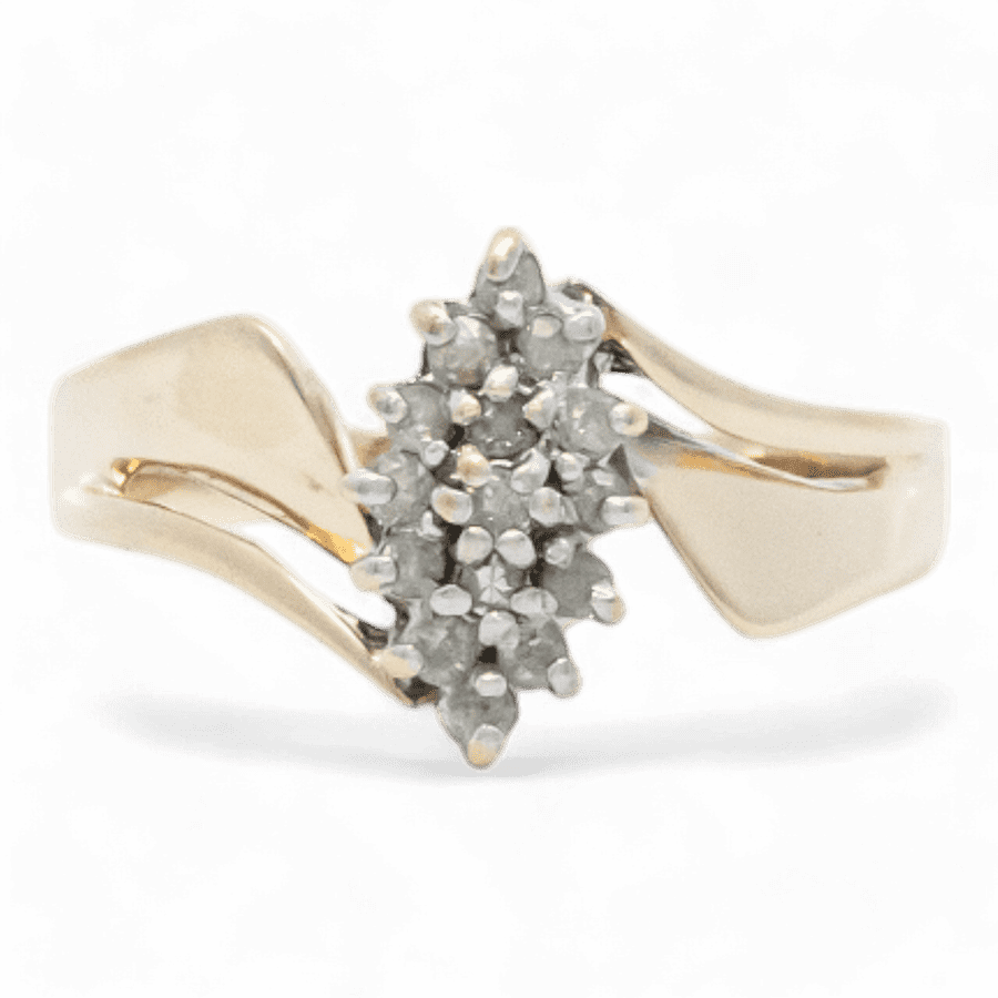  10k Yellow Gold Ring with 0.28 Carats of Diamonds