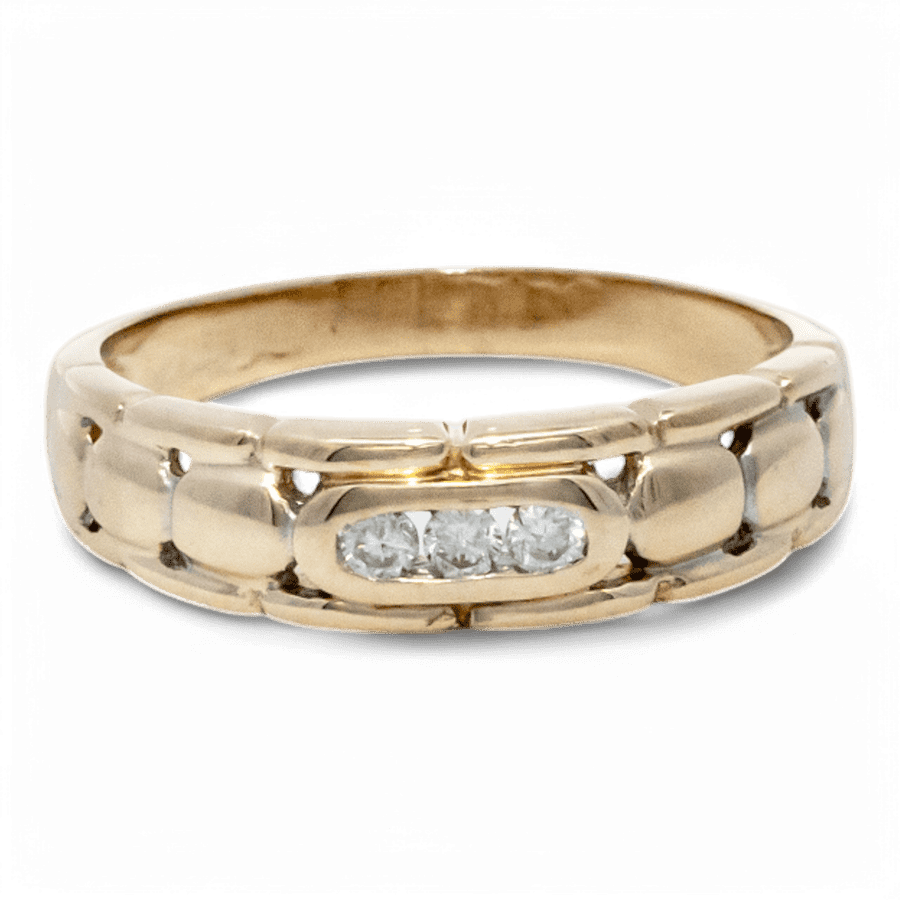  10k Yellow Gold Ring with 0.15 Carats of Diamonds