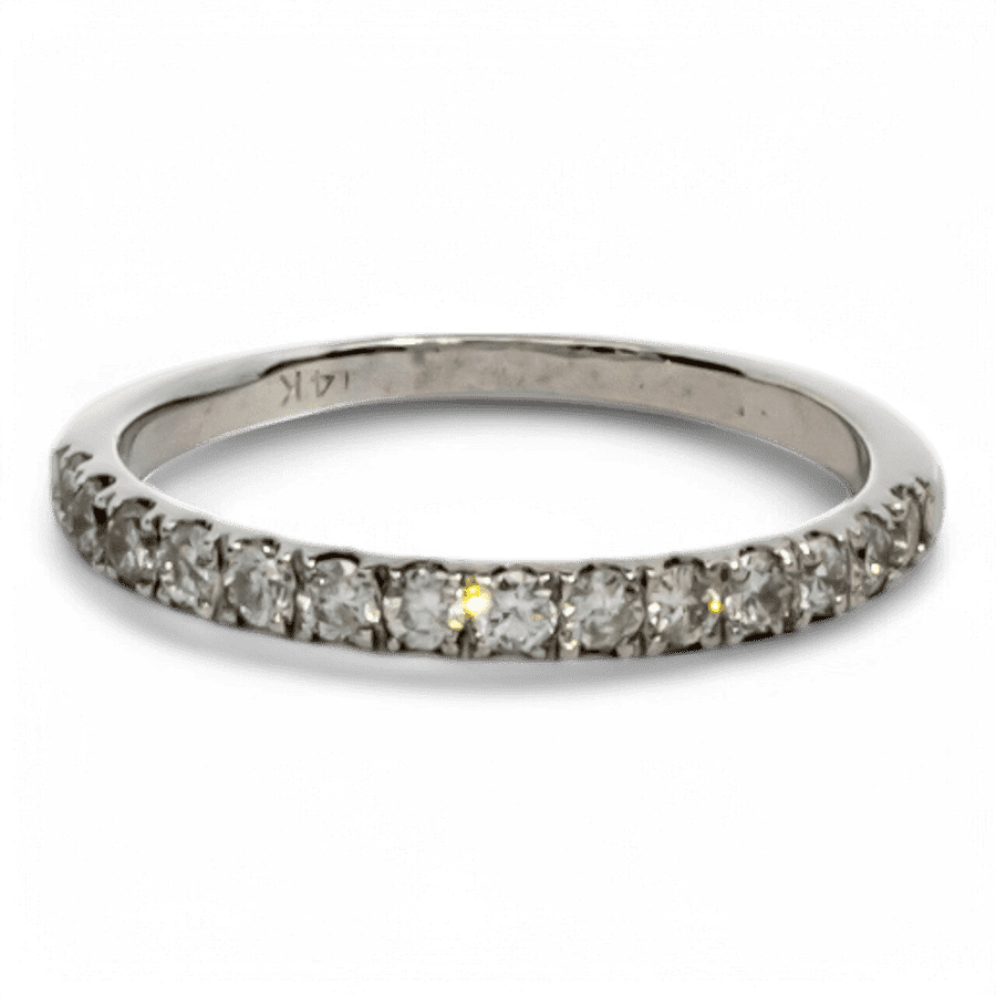  14k White Gold Ring with 0.56 Carats of Diamonds