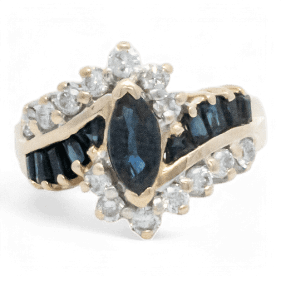  14k Yellow Gold Ring with 0.42 Carats of Diamonds