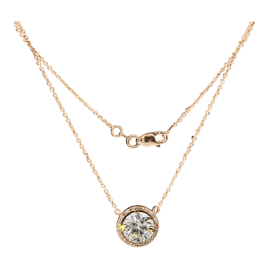  14k Yellow Gold Necklace with 2.44 Carats of Diamonds