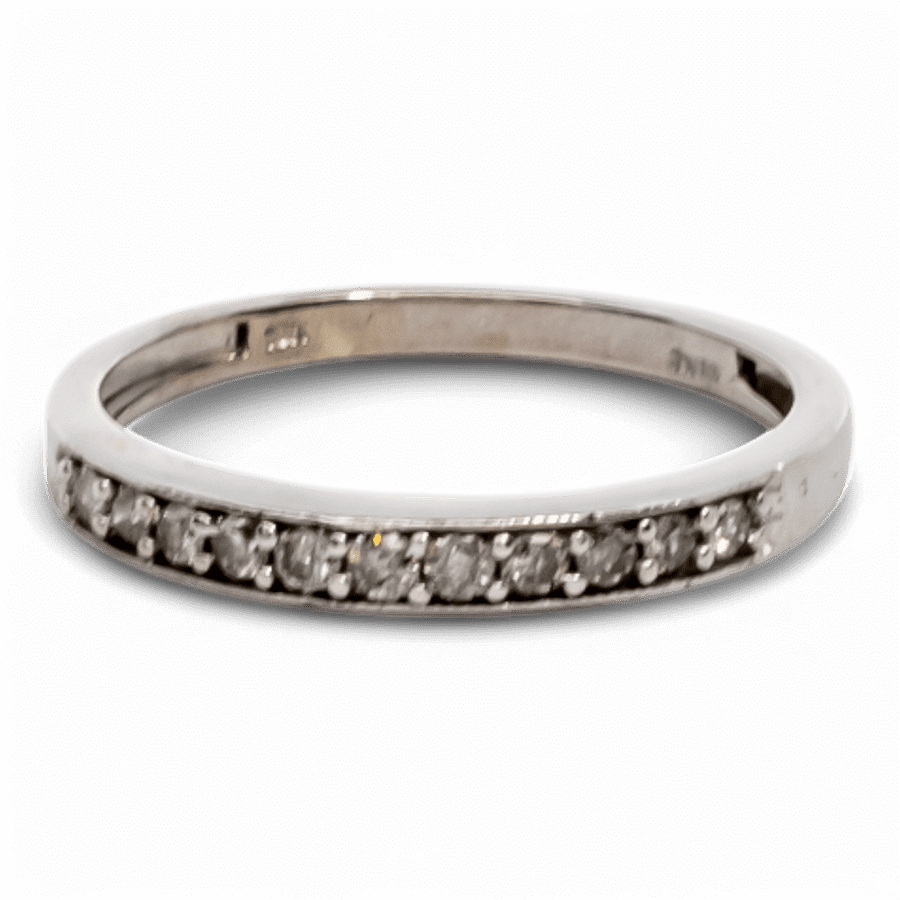  14k White Gold Ring with 0.22 Carats of Diamonds