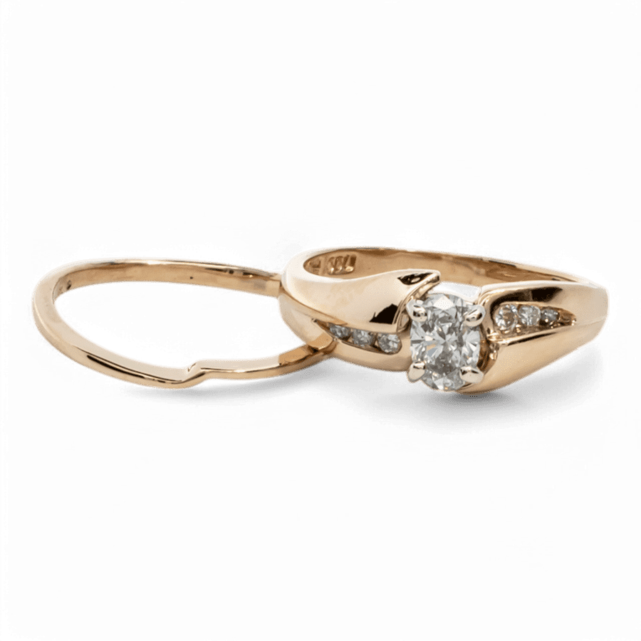  10k White Gold Ring with 0.51 Carats of Diamonds