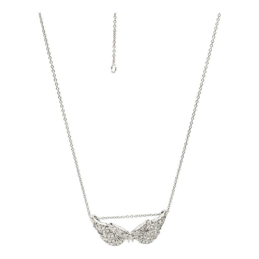  White Gold Necklace with 0.42 Carats of Diamonds
