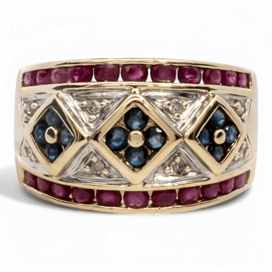  14k Rose Gold Ring with 0.16 Carats of Diamonds