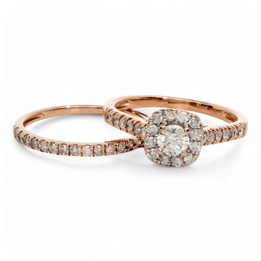  10k Yellow Gold Ring with 0.94 Carats of Diamonds
