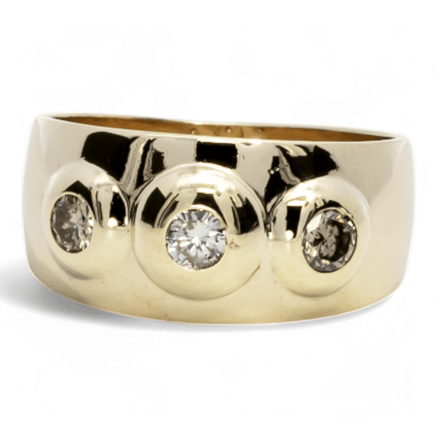  10k Yellow Gold Ring with 0.36 Carats of Diamonds