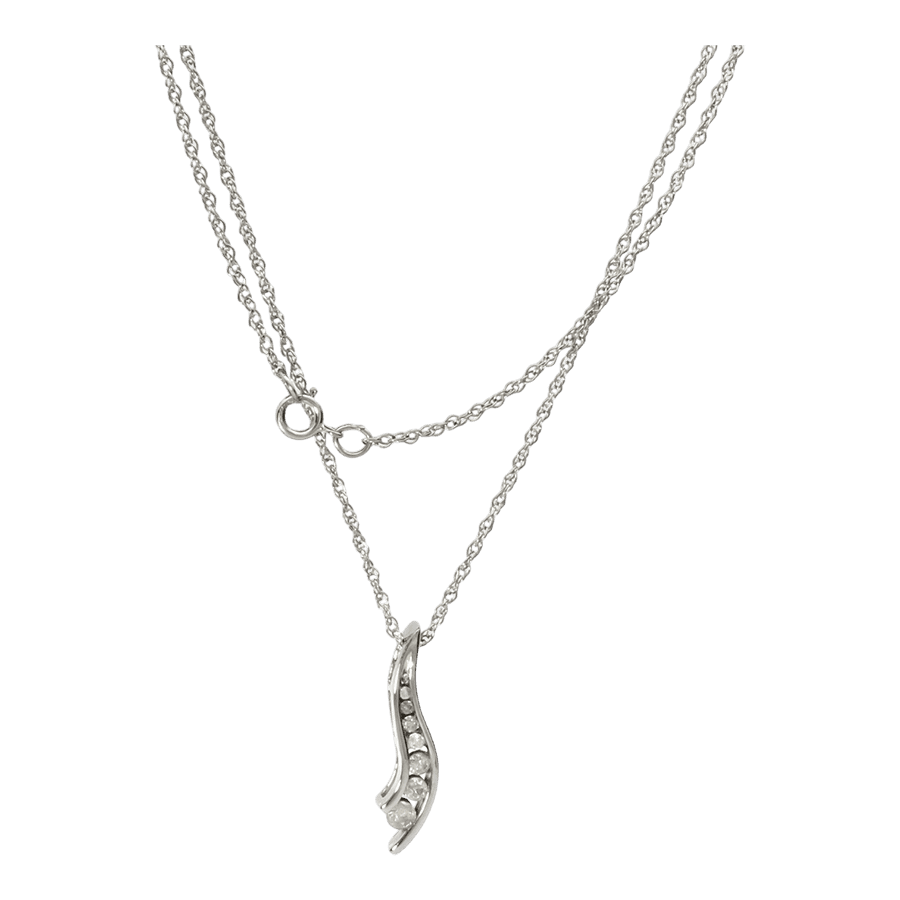  18k Yellow Gold Necklace with 0.24 Carats of Diamonds