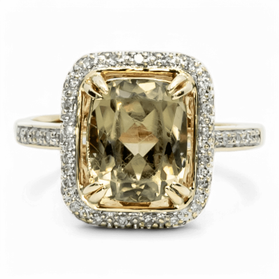  10k Rose Gold Ring with 0.14 Carats of Diamonds