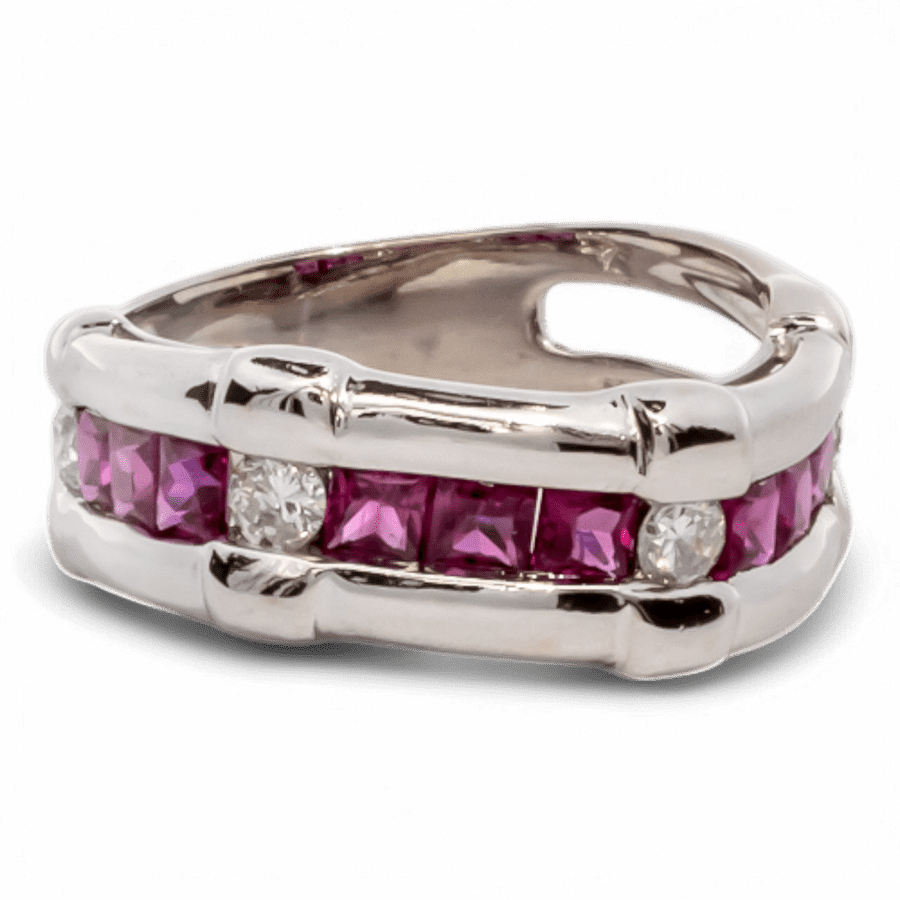  18k Rose Gold Ring with 0.24 Carats of Diamonds