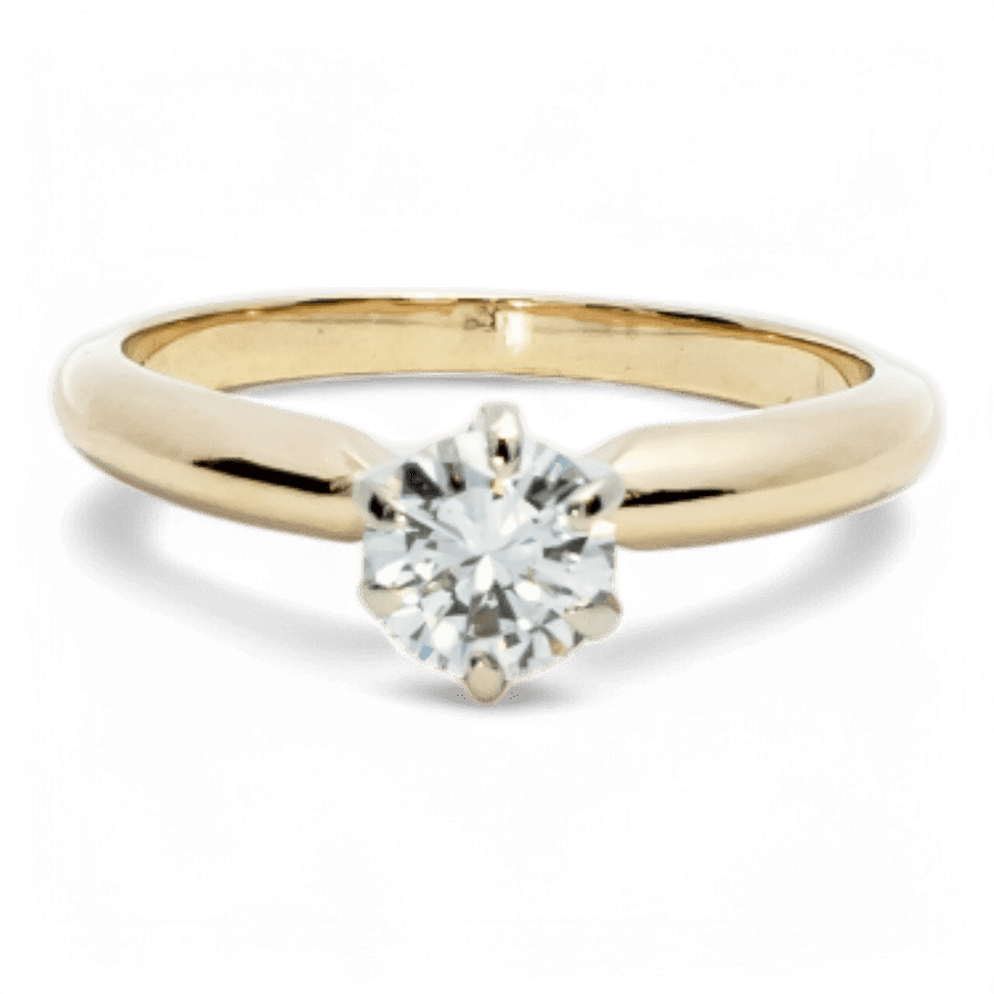  14k Yellow Gold Ring with 0.49 Carats of Diamonds