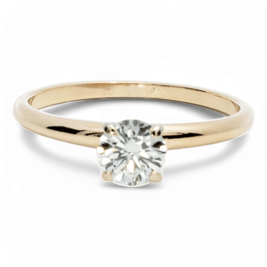  10k Yellow Gold Ring with 0.69 Carats of Diamonds