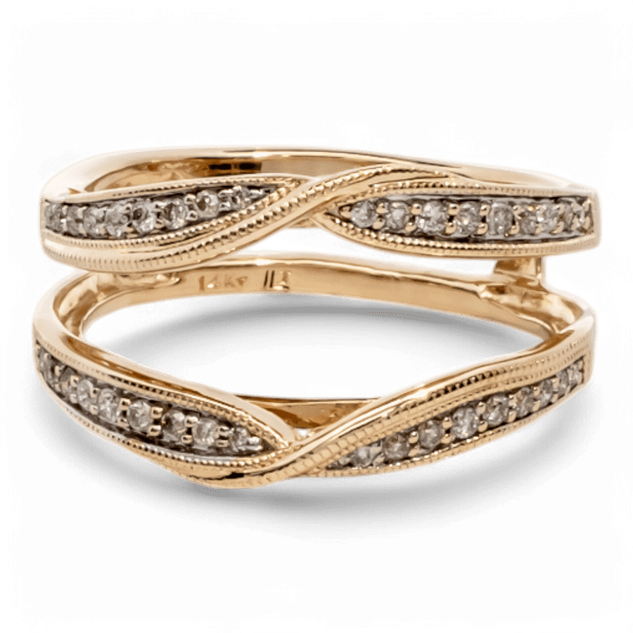  10k Yellow Gold Ring with 0.36 Carats of Diamonds