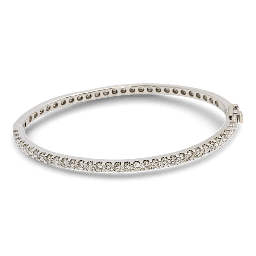  14k White Gold Bracelet with 2.31 Carats of Diamonds