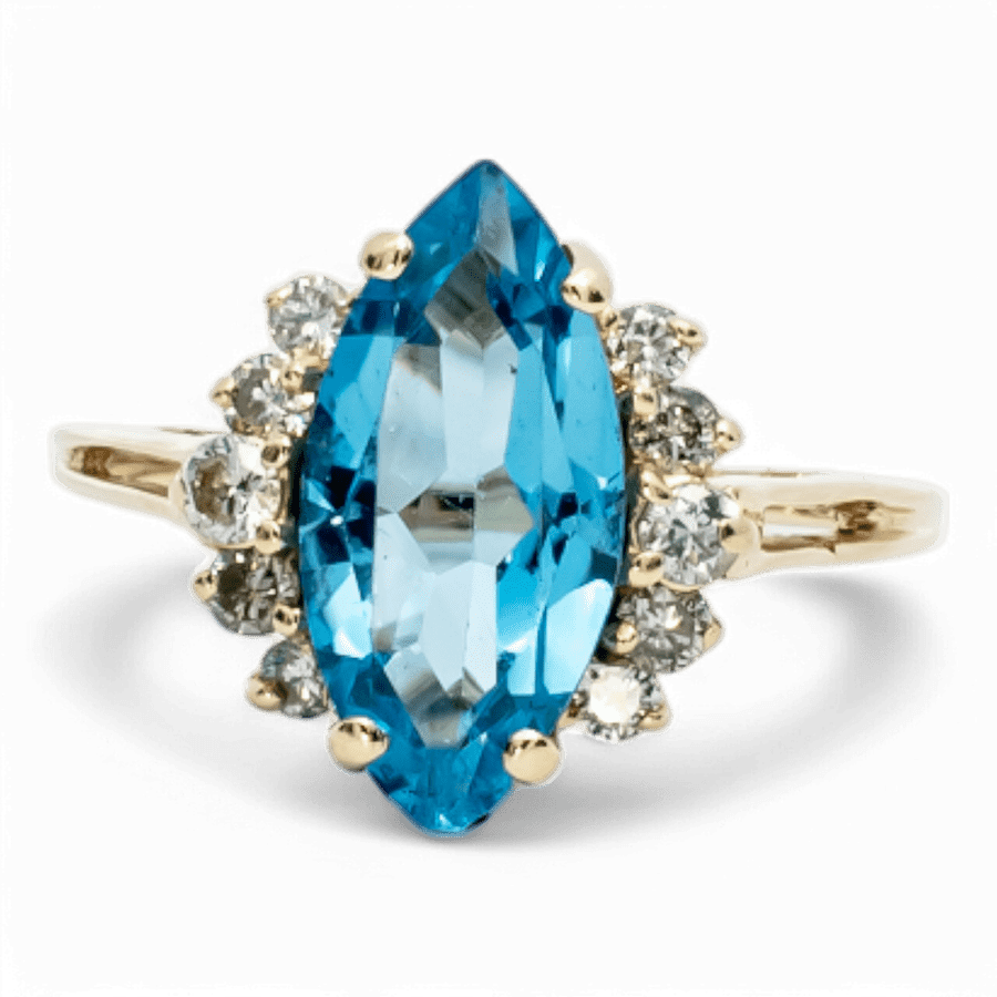  10k Yellow Gold Ring with 0.30 Carats of Diamonds