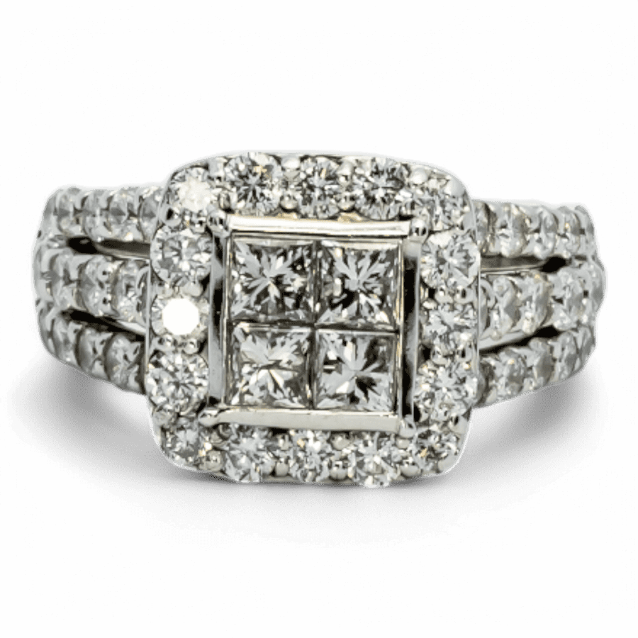  10k Yellow Gold Ring with 2.00 Carats of Diamonds