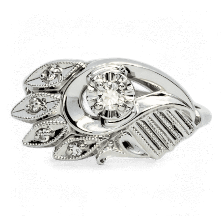  14k Yellow Gold Ring with 0.14 Carats of Diamonds