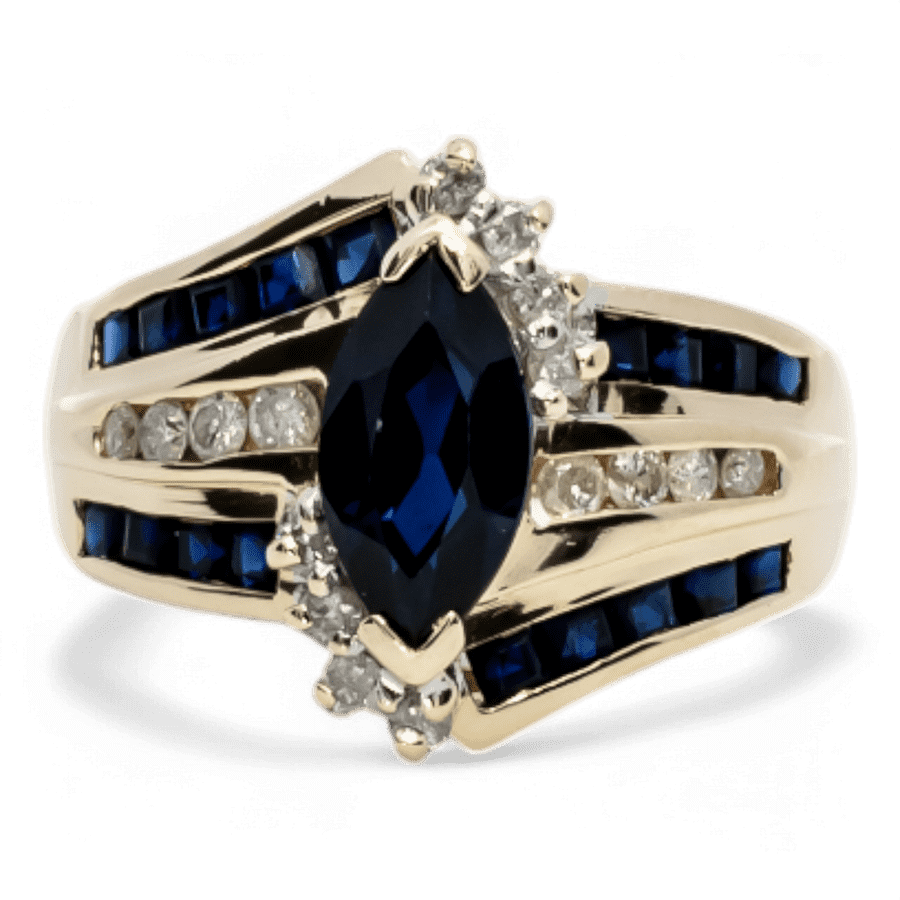  10k Yellow Gold Ring with 0.36 Carats of Diamonds