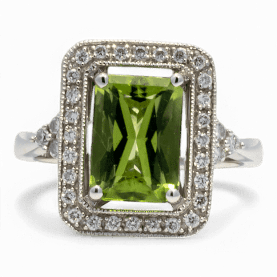  18k White Gold Ring with 0.34 Total Carats of Diamonds 