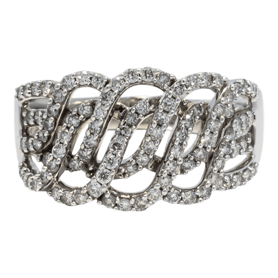  RING14K White Gold 0.94CTW  