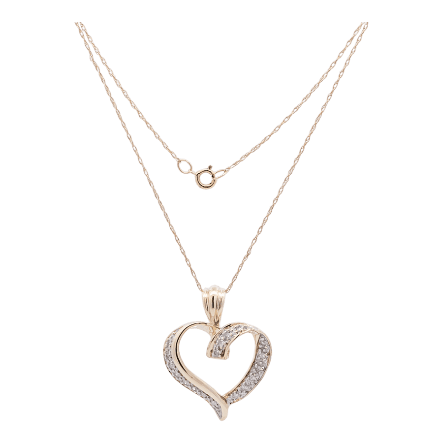  NECKLACE10K Yellow Gold 0.1CTW  