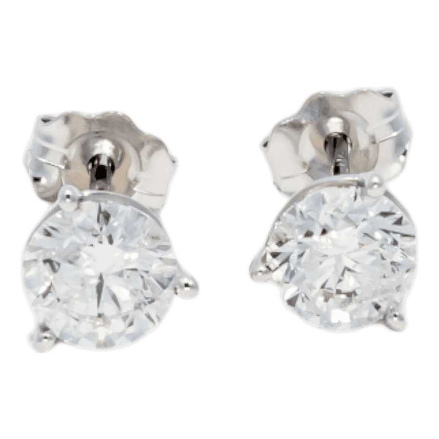  EARRING14K White Gold1.2CTW  