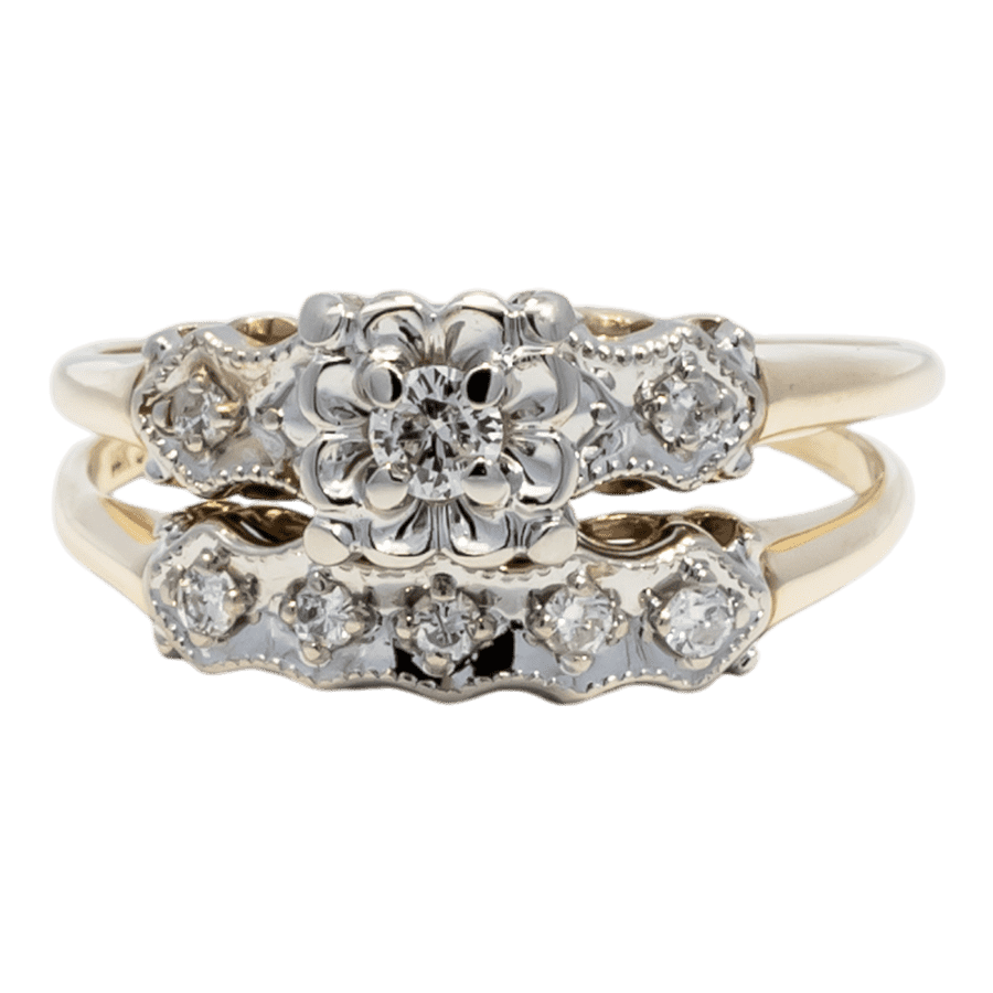  RING14K Yellow Gold 0.22CTW  