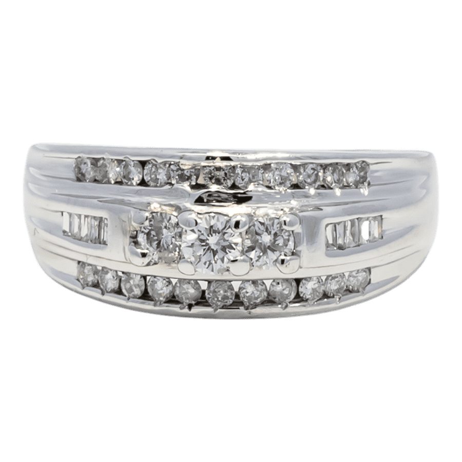  RING10K White Gold 0.52CTW  