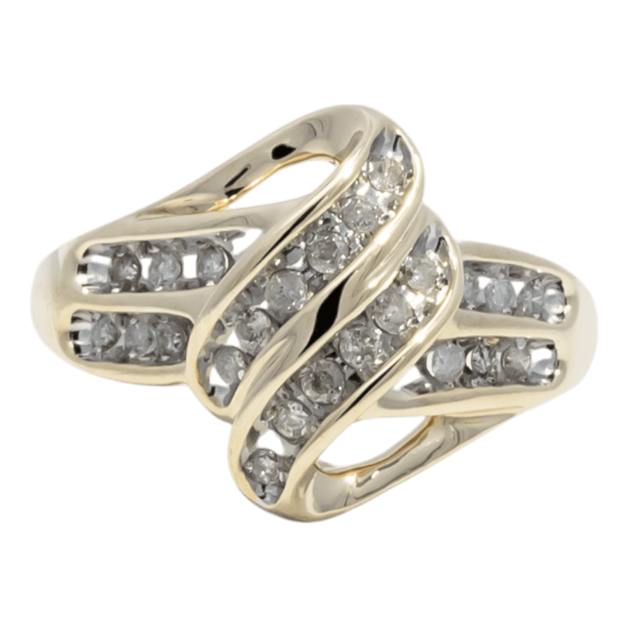  RING10K Yellow Gold 0.23CTW  