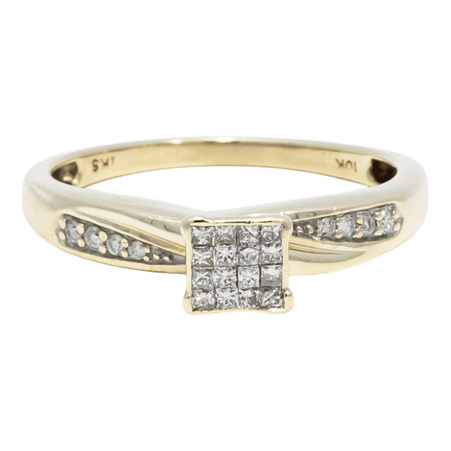  RING10K Yellow Gold 0.24CTW  