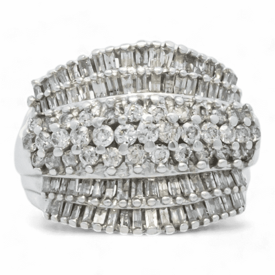  10k Yellow Gold Ring with 2.07 Carats of Diamonds
