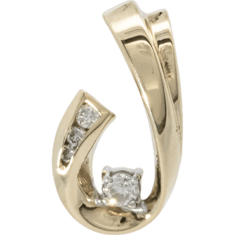  PENDANT 4DIAS .21CTW 14KYG 1.7DW