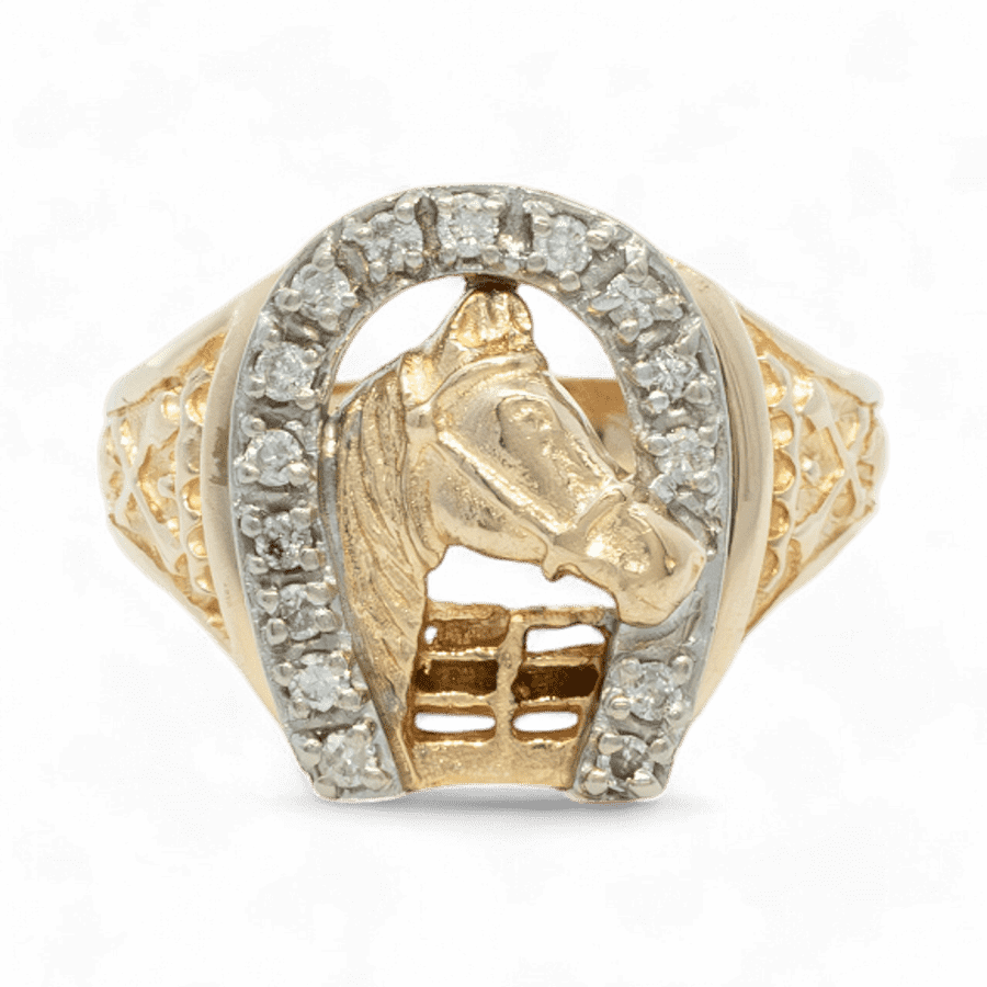  RING 15DIAS .15CTW 14KYG 6DWT