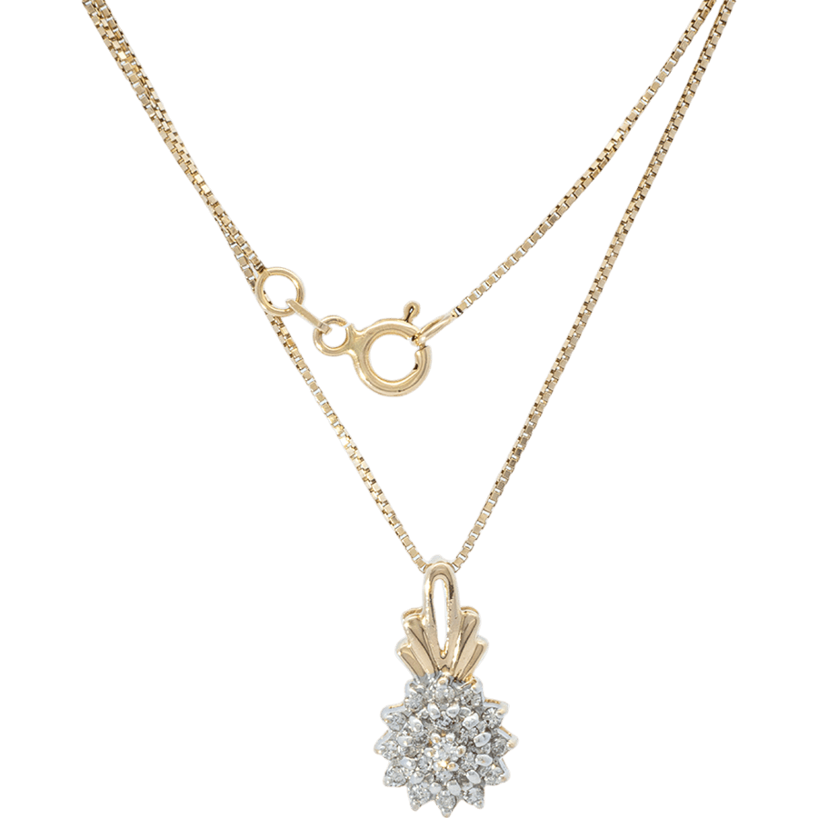  NECKLACE 19DIAS .19CTW 14KYG 2.2