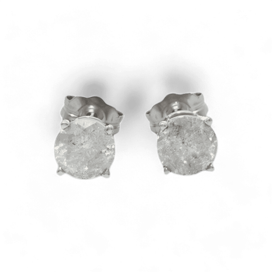  EARRINGS 2DIAS .98CTW 10KWG 0.4D
