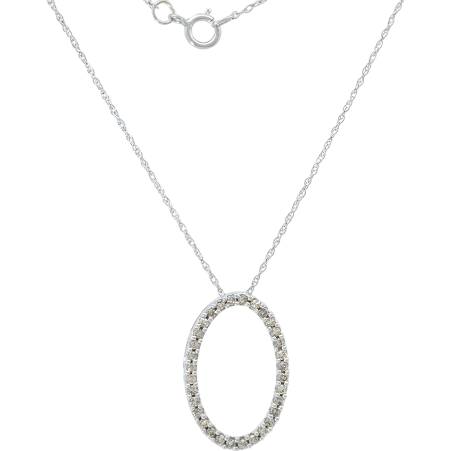  NECKLACE 32DIAS .32CTW 14KWG 1DW