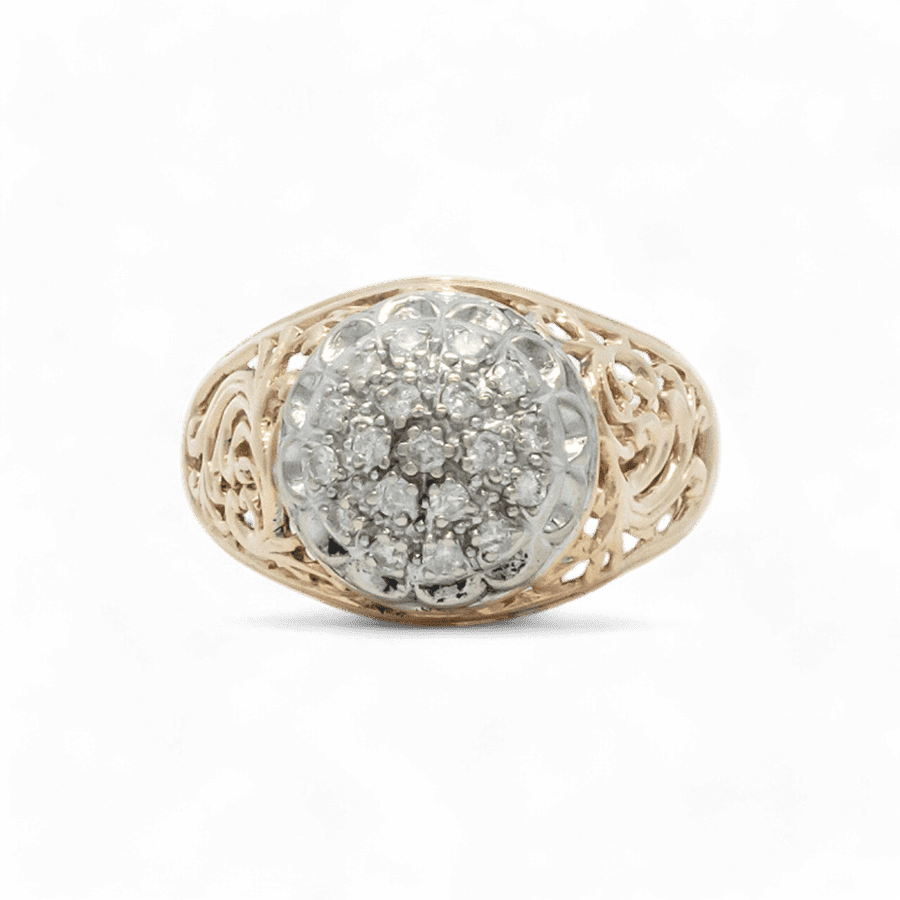  RING 19DIAS .38CTW 10KYG 3.8DWT