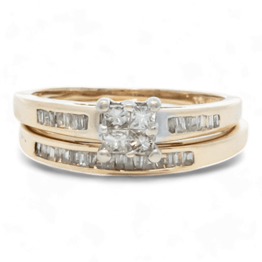  14k Yellow Gold Ring with 0.57 Carats of Diamonds