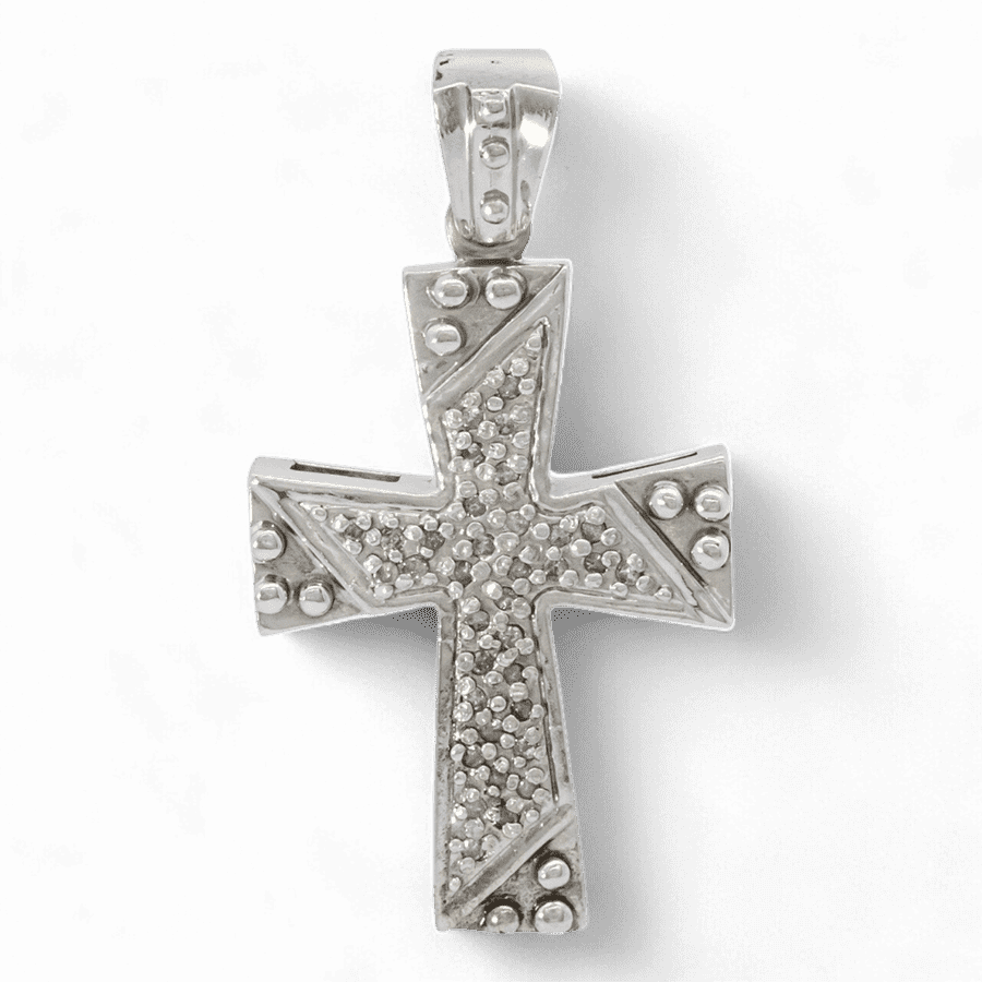 14k White Gold Pendant with 0.29 Carats of Diamonds
