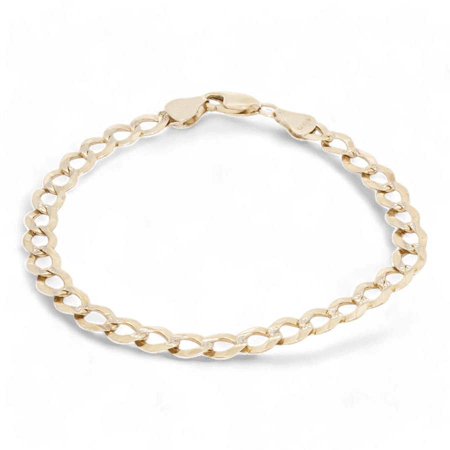  Sterling Silver Yellow Gold Bracelet