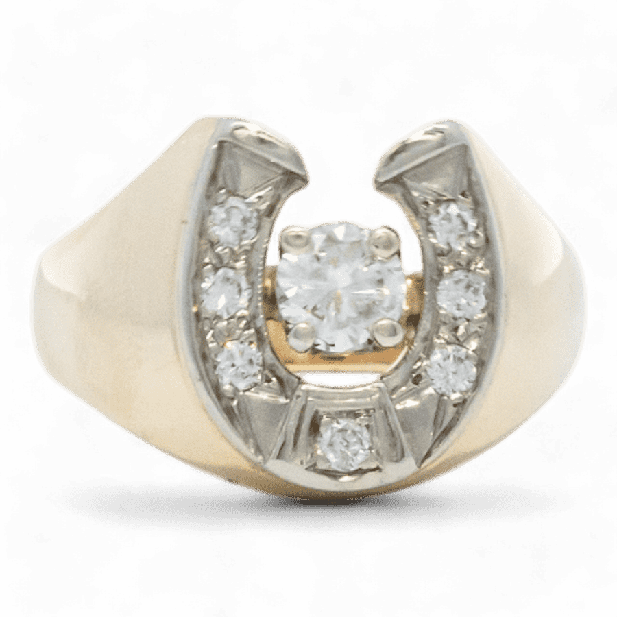  18k Yellow Gold Ring with 0.80 Carats of Diamonds