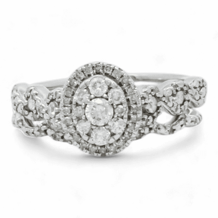 10k Yellow Gold Ring with 0.58 Carats of Diamonds