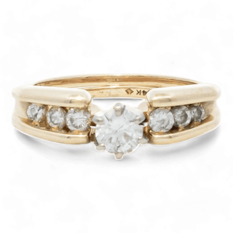  10k Yellow Gold Ring with 0.43 Carats of Diamonds