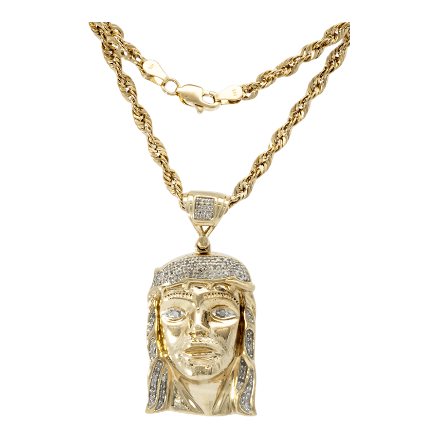  14k Yellow Gold Necklace with 0.49 Carats of Diamonds