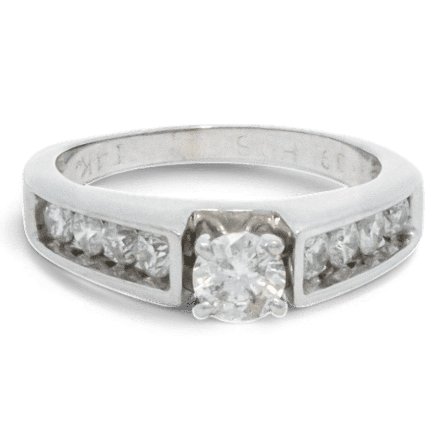  10k Yellow Gold Ring with 0.76 Carats of Diamonds