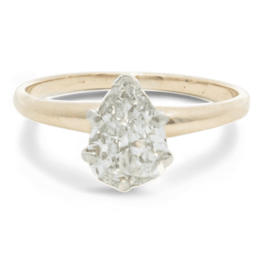  10k White Gold Ring with 1.02 Carats of Diamonds