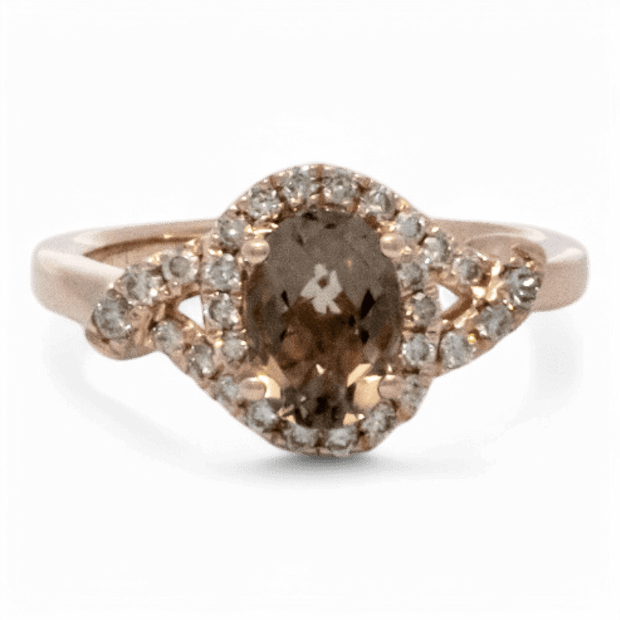  10k White Gold Ring with 0.28 Carats of Diamonds