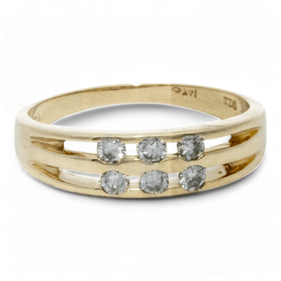  10k Yellow Gold Ring with 0.30 Carats of Diamonds