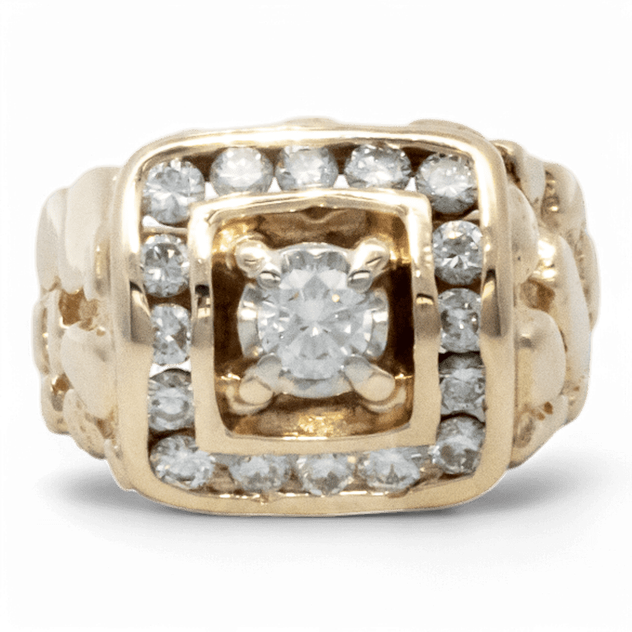  10k Rose Gold Ring with 1.04 Carats of Diamonds