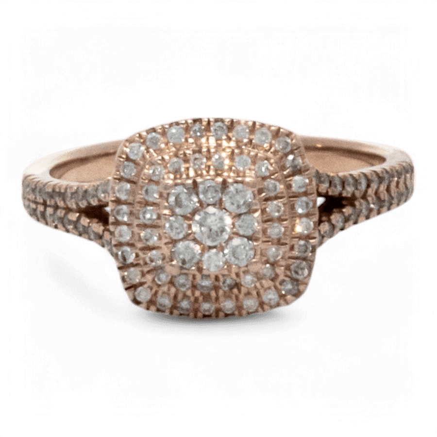  10k Yellow Gold Ring with 0.55 Carats of Diamonds